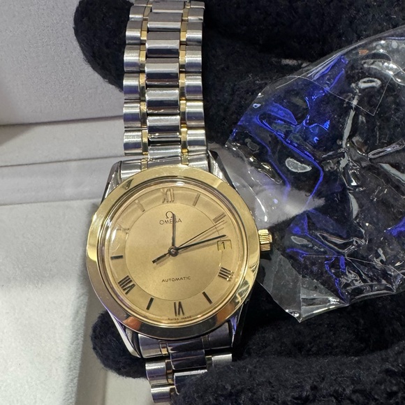 Omega Two-Tone Gold and Silver Watch - Picture 13 of 13